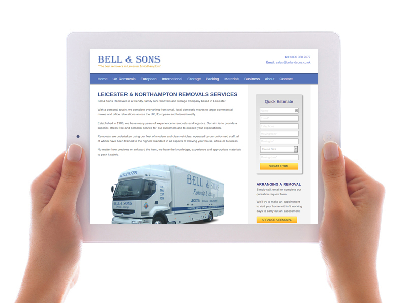Bell & Sons' website